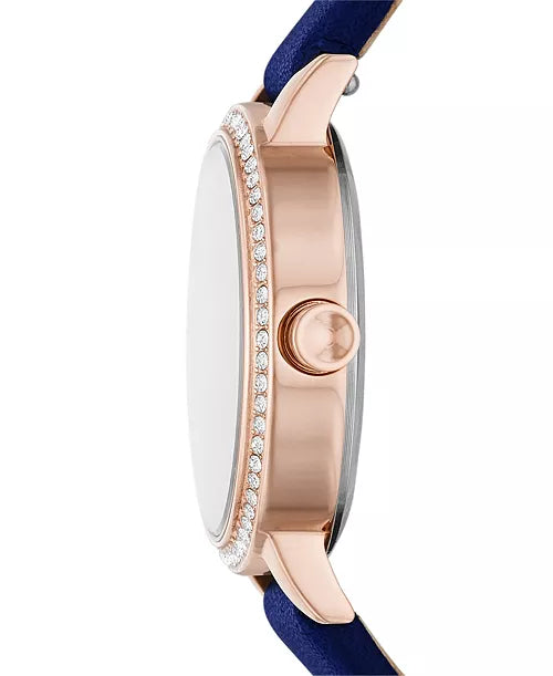 DKNY Women's Soho Blue-Tone Stainless Steel Watch