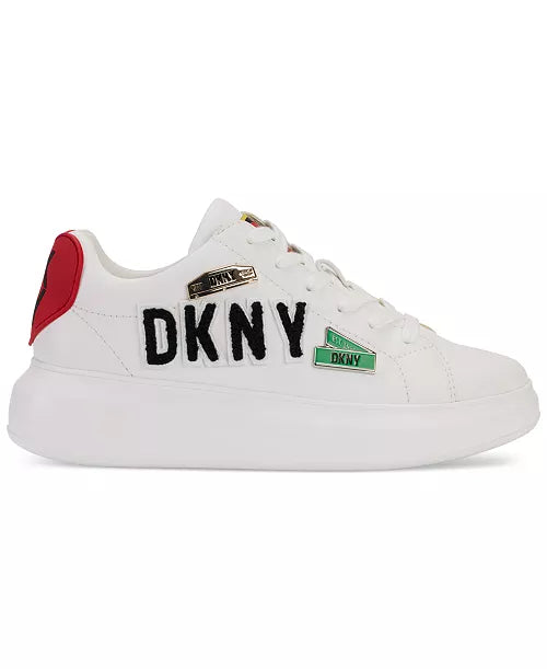 DKNY Jewel City Signs Lace-Up Low-Top Platform Sneakers