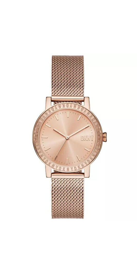 Women's Soho D Three-Hand Rose Gold-Tone Stainless Steel Watch