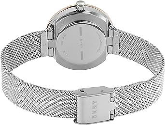DKNY Women's Sasha Stainless Steel Dress Watch and Top Ring Gift Set