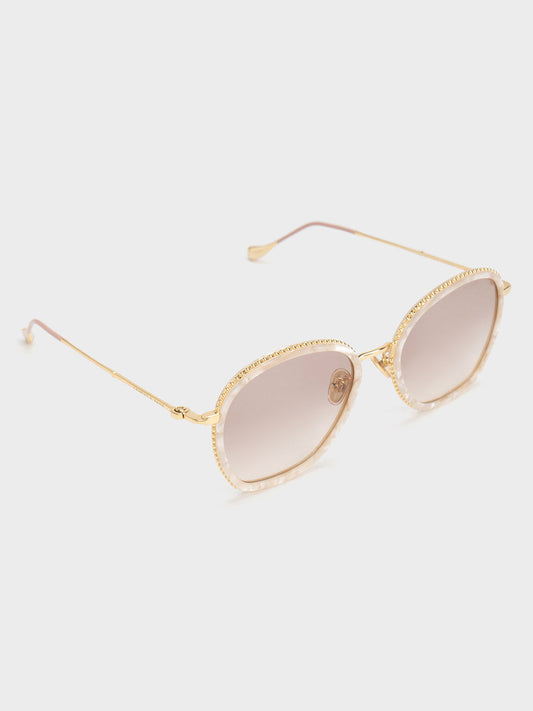 CHARLES & KEITH Twisted Metallic Butterfly Sunglasses