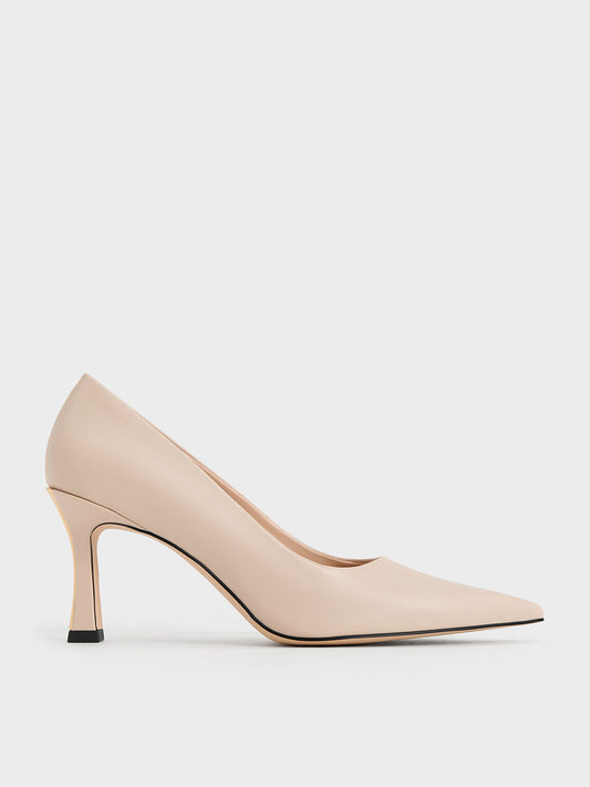 CHARLES & KEITH Flared Heel Pointed-Toe Pumps