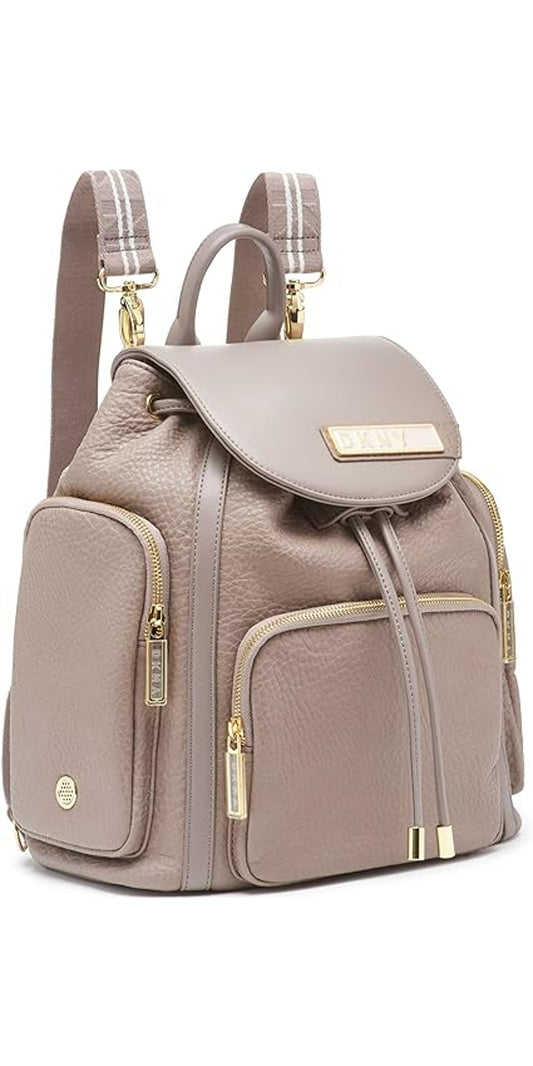 DKNY Backpack Softside Carryon Luggage, ASH, 14 Inch