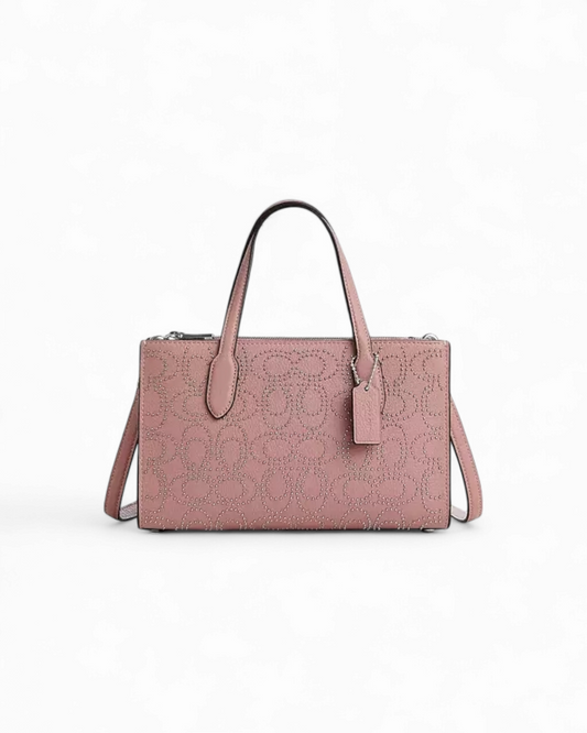 Nina Small Tote Bag With Signature Rivets