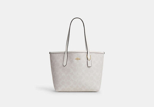 COACH Mini City Tote In Signature Canvas