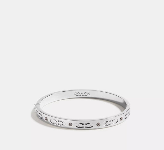 COACH Signature Hinged Bangle